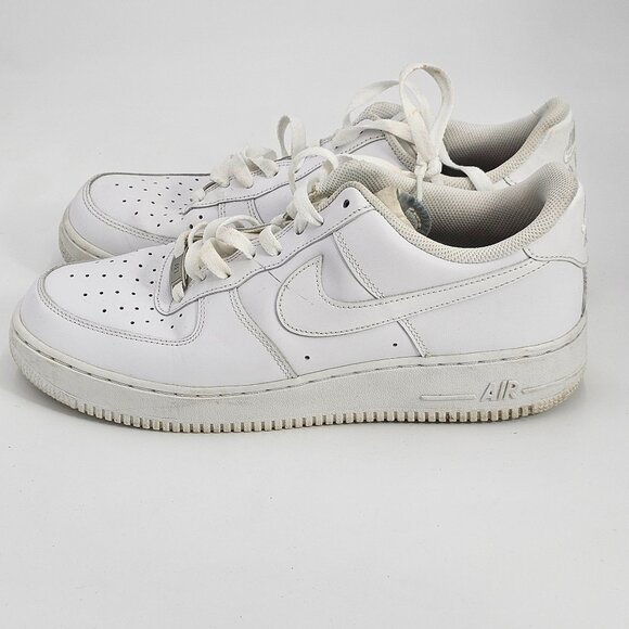 NIKE 315122-111 WHITE AIR FORCE 1 MENS SNEAKER SIZE US 10.5 - Picture 1 of 4